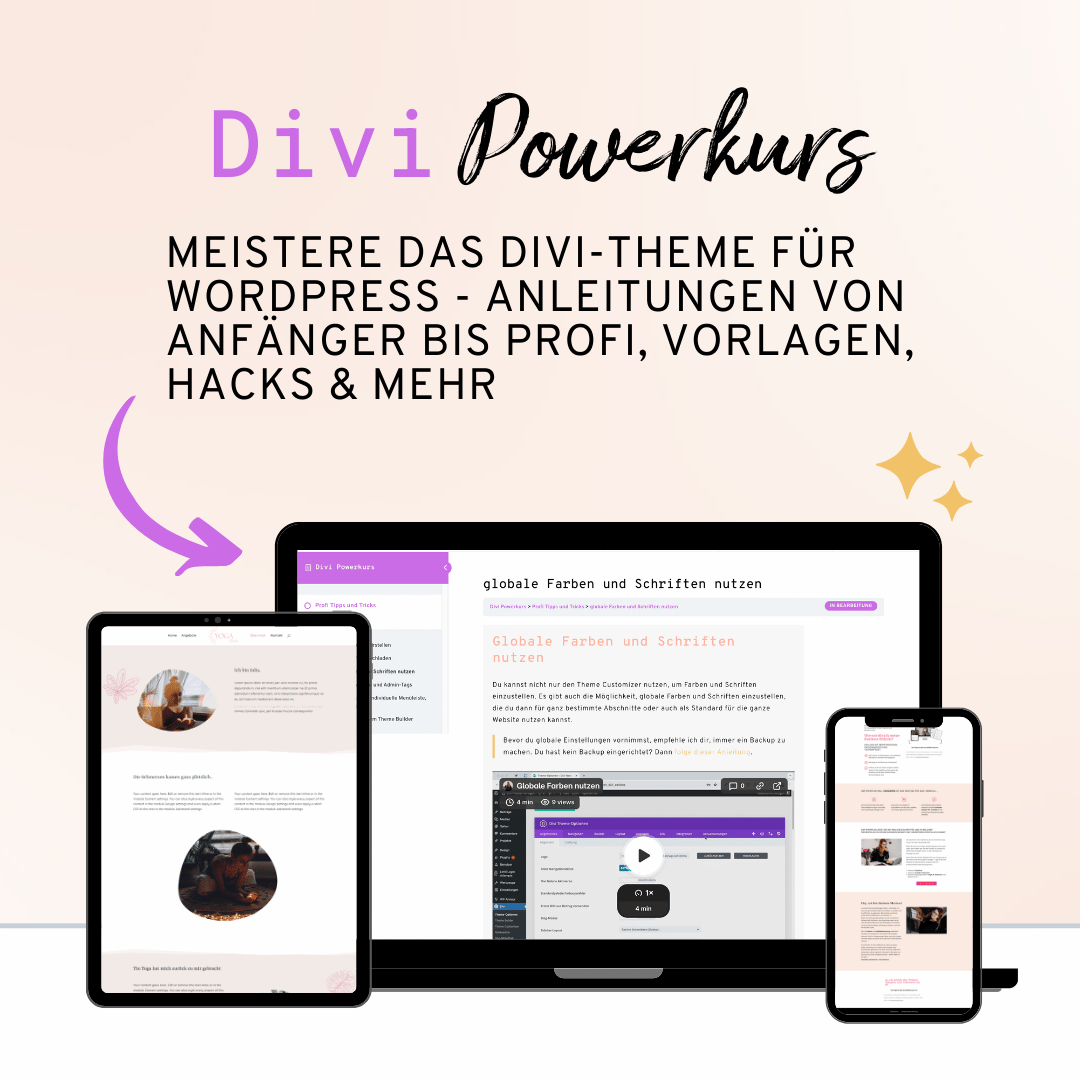 Divi Powerkurs Mockup Divi Powerkurs Titelbild Angebote