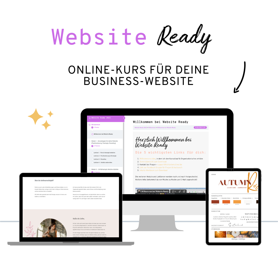 Website ready sl Weekend Website - Erstelle deine Website an einem Wochenende